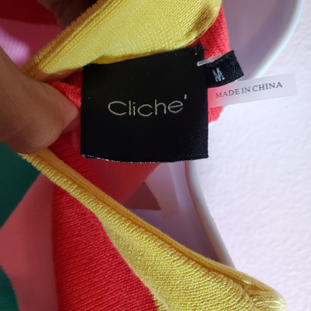 Multi-Color Cliche Sweater NWT - Picture 8 of 8